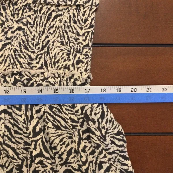 NWT Aerie Button Front Maxi Dress xxl smocked gray animal print - Image 5