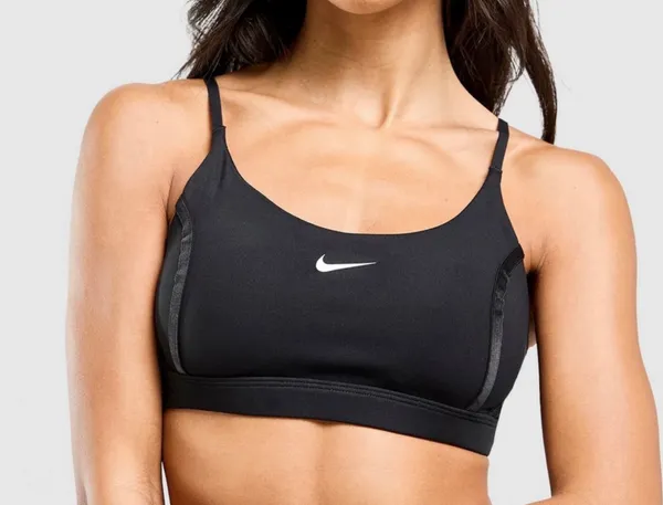 Black Nike Sports Bra Dri-Fit Medium - Image 2