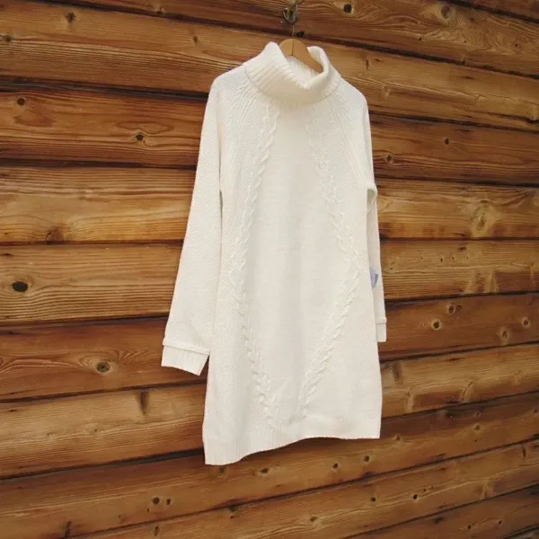 NWT Eliza J Cable Knit Sweater Dress - Image 3