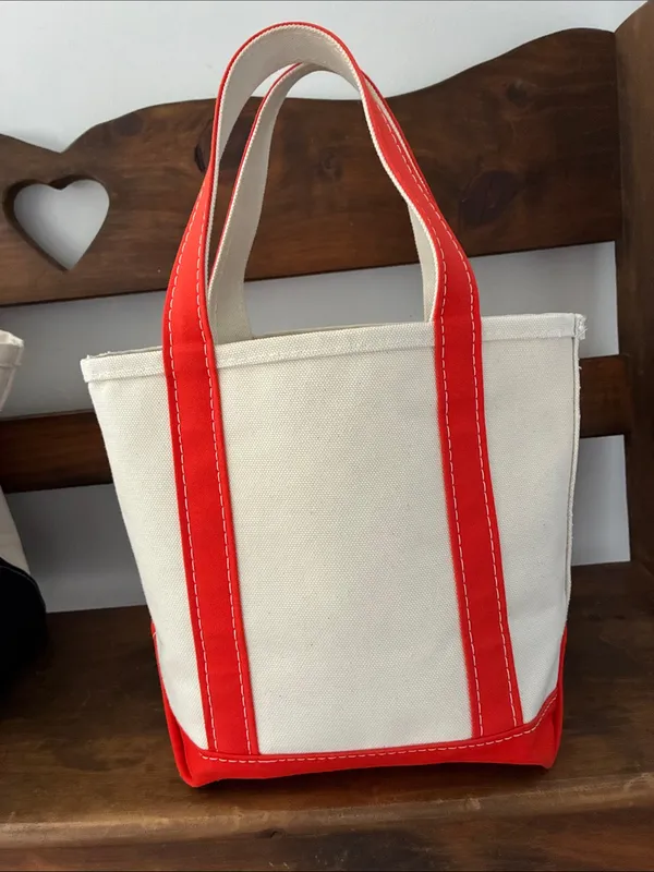 LL Bean boat and tote small Orange - Image 4