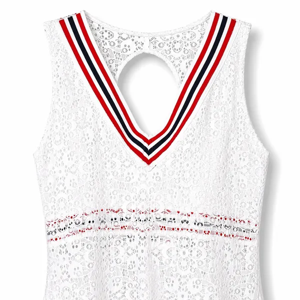 Free People Movement FP All Aces White Lace Tennis Dress with Shorts Small - Image 6