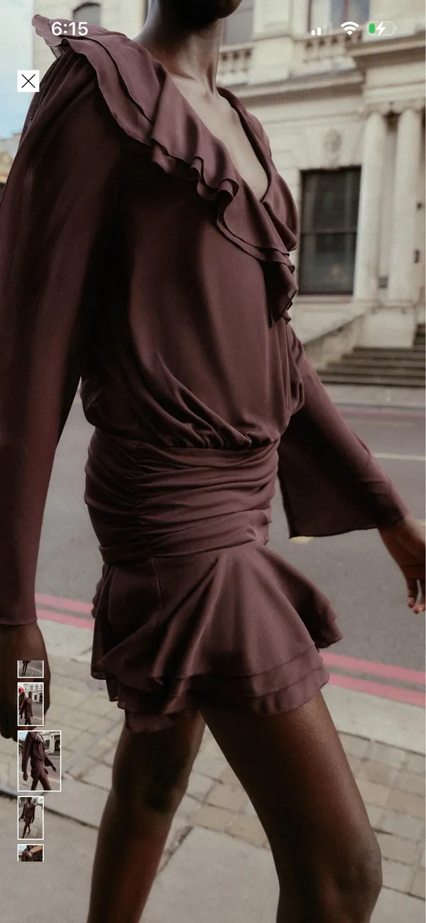 ZARA Short ruffle dress - Image 2