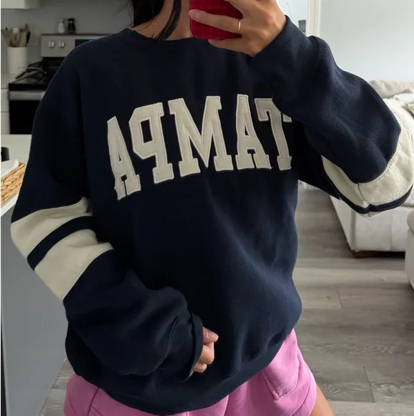 Tampa Navy Blue Crewneck Size L - Image 2