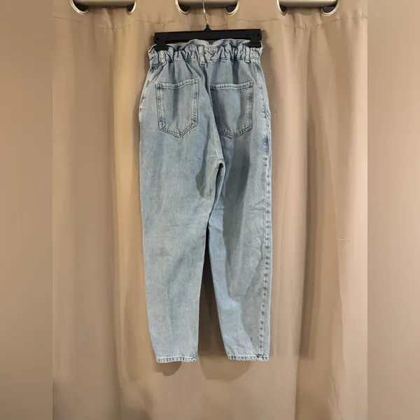 Zara Blue Denim Trousers - Image 2