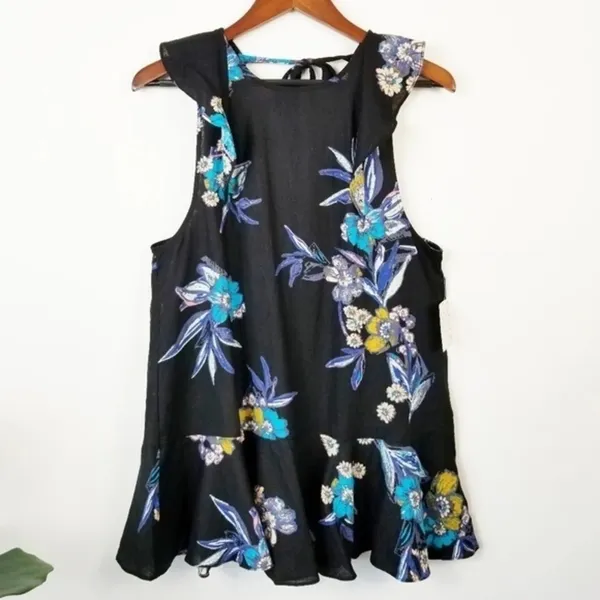 FREE PEOPLE‎ Summer In Tulum Floral Tunic S - Image 8