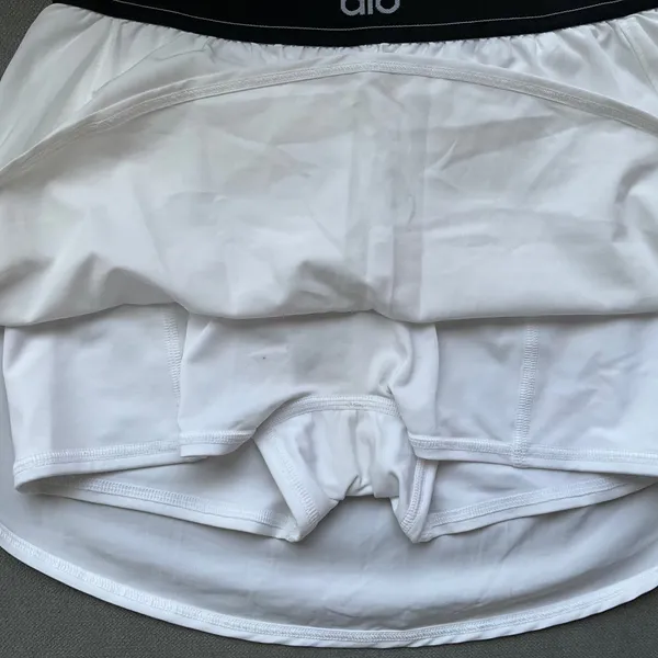 Alo Yoga Match Point Tennis Skirt White XS - Image 3