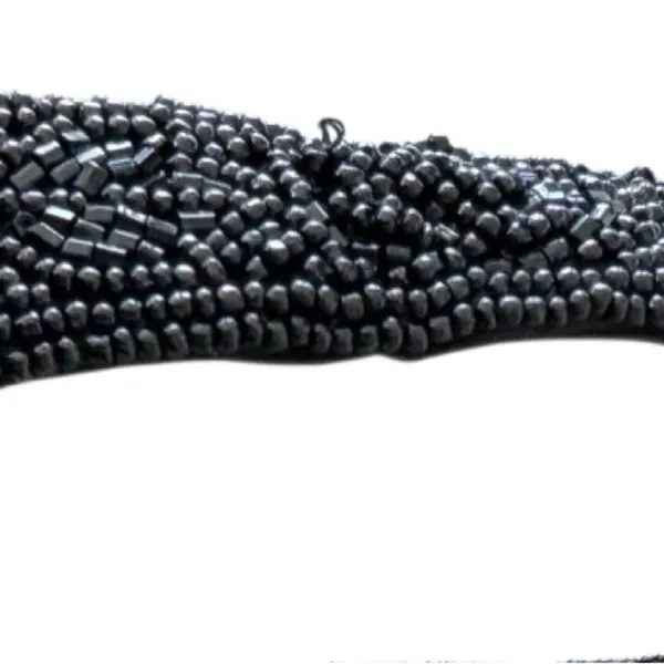 Vintage La Regale Black Beaded Evening Handbag - Image 12