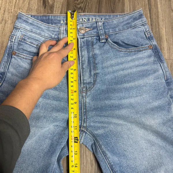 American Age American Eagle Outfitters Light Blue High Rise Jeans - Image 4