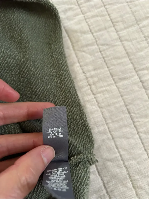 Aerie crew olive green comfy casual boxy light sweatshirt XS oversized - Image 8
