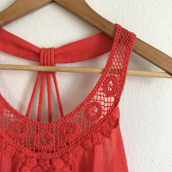 Coral blouse Red - Image 3