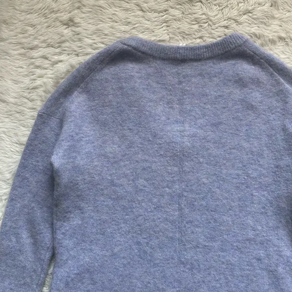 Aritzia The Group Babaton Sweater Alyssa V-neck Long Sleeve Alpaca Wool Blend XS - Image 5
