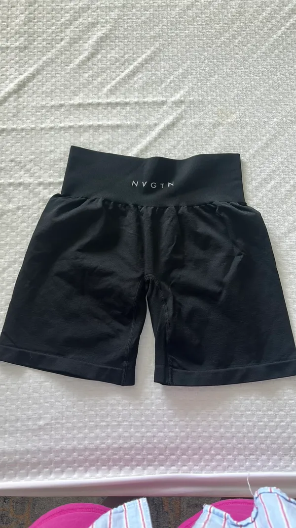 NVGTN Black Biker Shorts - Image 4