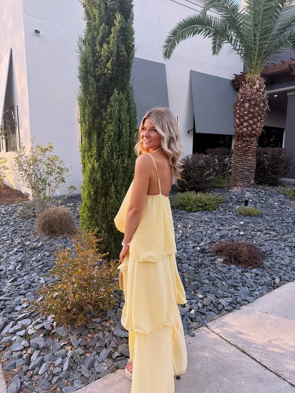 Maxi Dress Shein Yellow - Image 2