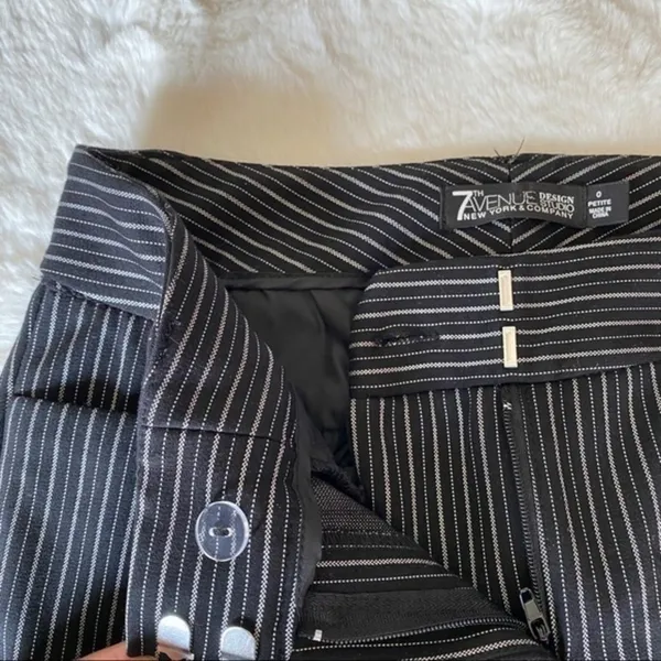 New York & Company Pinstriped Skinny Crop‎ Pant - Image 4