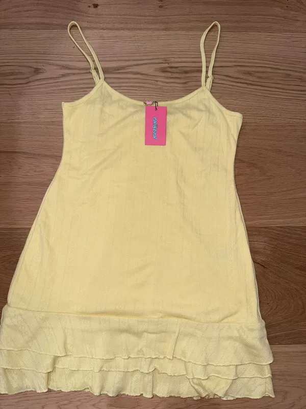 edikted yellow ruffle mini dress  - Image 2