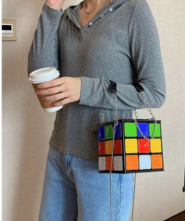 Rubik’s Cube Purse Handbag Multiple - Image 5