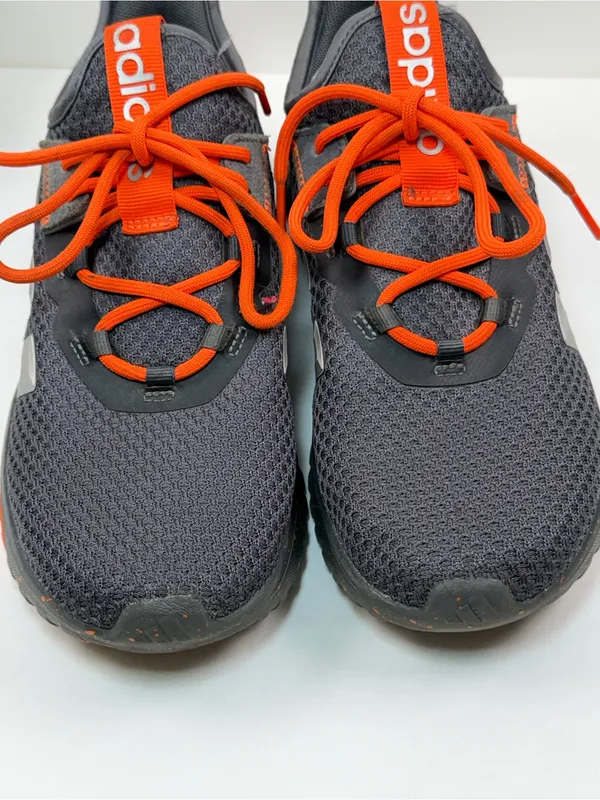 Adidas Cloudfoam Women Size 5 Gray Orange Running Sneakers Athletic Shoes - Image 10