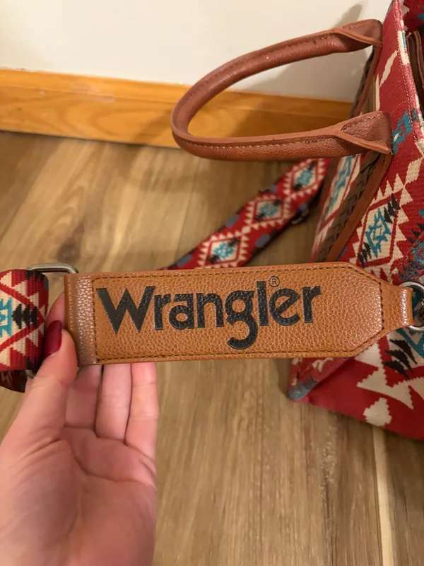 Aztec Maroon Wrangler Purse  - Image 3