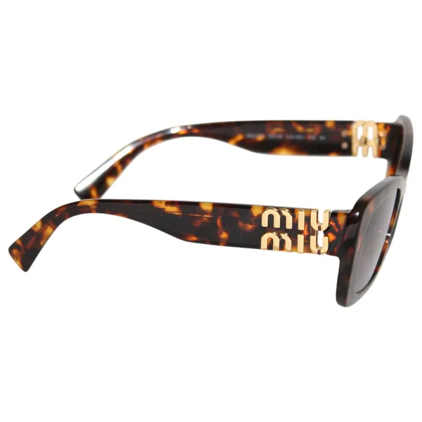 Miu Miu SMU 07Y 53mm Rectangular Sunglasses in Blond Havana - Image 5