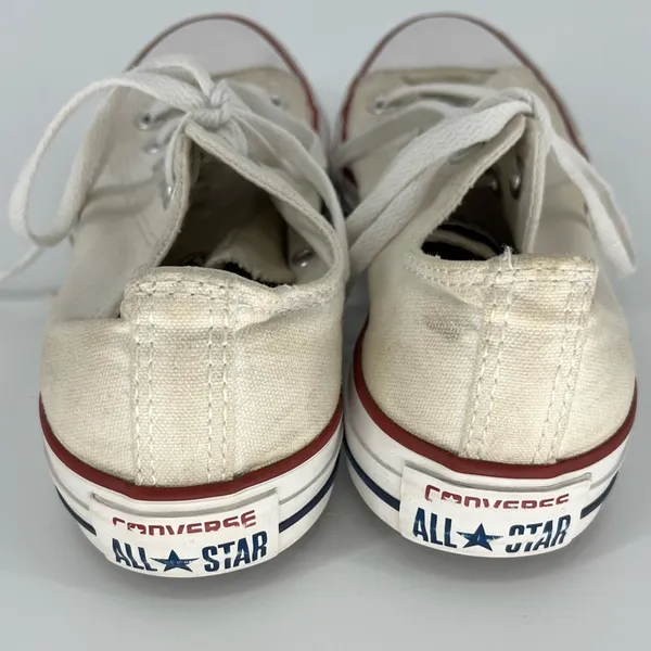 Converse‎ Chuck Taylor All Star Lace Up Sneakers Off White Size 5 - Image 4