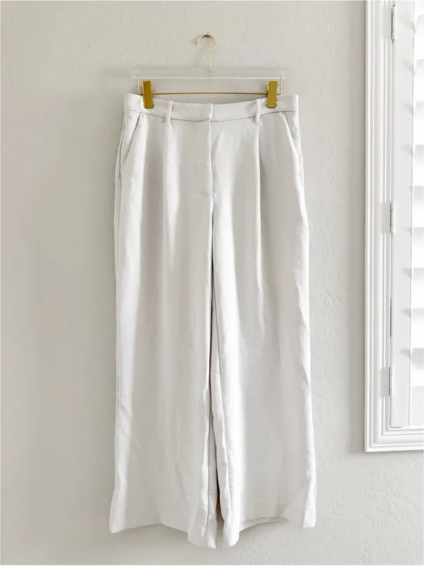 Abercrombie & Fitch Sloane Crepe Tailored Wide Leg Pant Size 31/12 R - Image 6