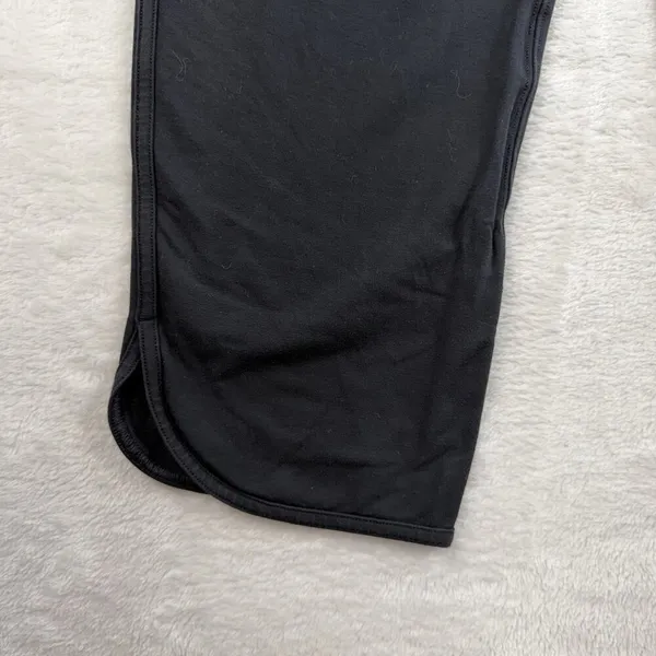 Lululemon Sz 8 Every Moment Pants 26" Black French Terry Travel‎ Lounge W5BAMS - Image 5
