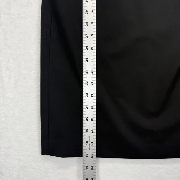 Trina Turk Mini Skirt Black Asymmetrical Fitted Career Party‎ Size 8 - Image 3