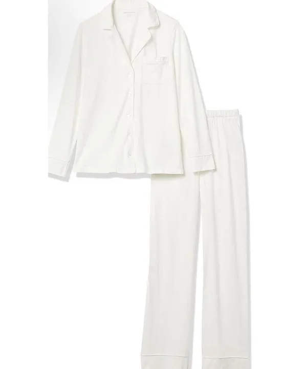 NEW Cotton Modal Shirt & Full-Length Bottom Pajama Set 2X - Image 6