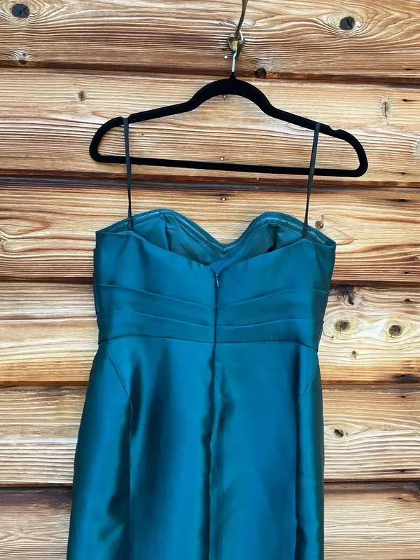 NWT Donna Karan Green Strapless Sweetheart Gown Size 4 - Image 10