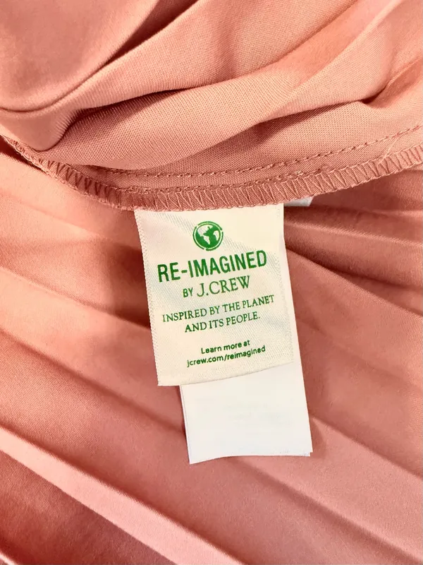 J.Crew Smocked Waist Pleated Midi Dress Pink NWT Size 10 - Image 5