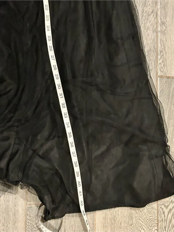 Jenny Yoo Black Strapless Evening Gown - sparkly black maxi dress - size 8 - Image 15