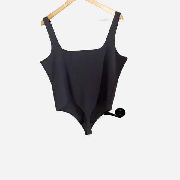 EXPRESS NWT Gray/Black Sleeveless Bodysuit XL - Image 4