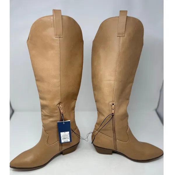 Universal Threads‎ Women's Tan Memory Foam Boots Size 7 1/2 - Image 5