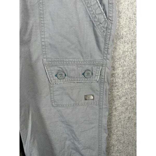 The North Face Capri Pants Womens Size 10 Gray Cargo Hiking Cotton Pockets‎ - Image 13