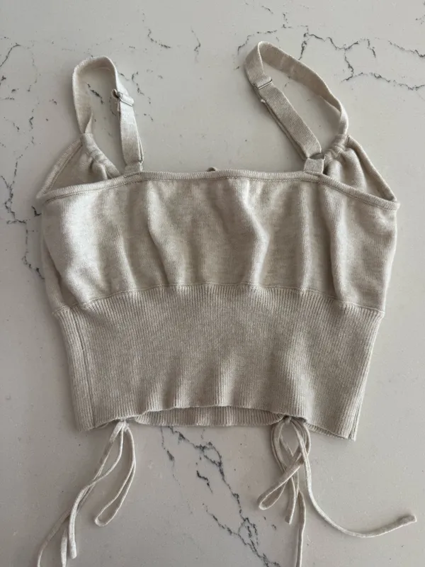 Lelis Crop Top Tan - Image 2