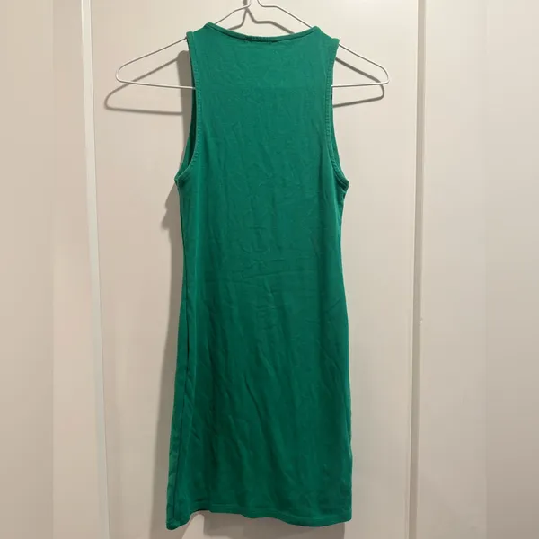 Zara Green Sleeveless‎ Bodycon Dress Size Small - Image 2