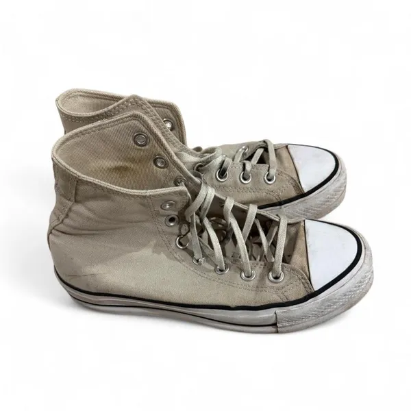 Converse Beige Platform High-Top Sneakers 🐻 - Image 2
