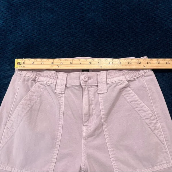 American Eagle Stretch Cargo Straight Pant Lilac Ice‎ High Rise Utility 4 Long - Image 12