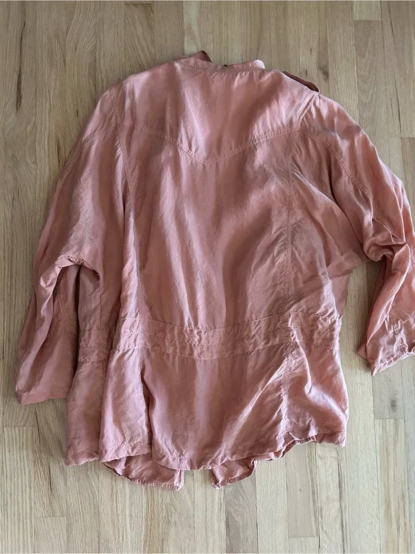 Free People The Lea Jacket Double Breasted Women's cupro lightweight pink - Image 4