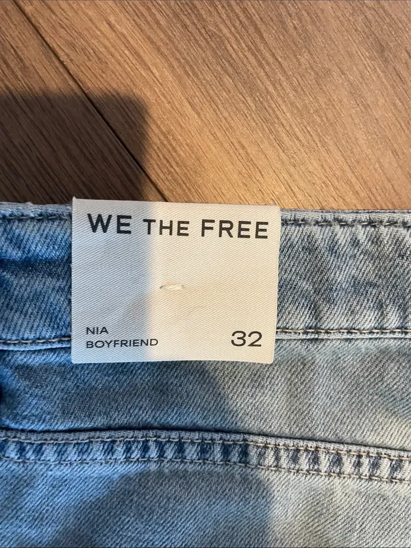 Free People Nia Patchwork Boyfriend Jeans- size 32 - Image 10