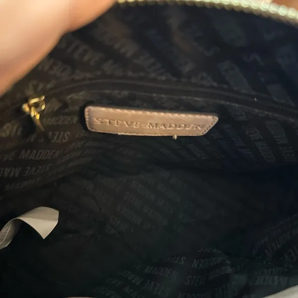 Steve Madden Pink and Gold Crossbody Bag with Dome Shape - Image 3