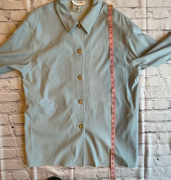 Y2K Talbots Vintage Unlined Coat Large Lightweight - Image 4