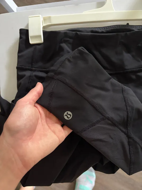 Black Lululemon Cropped Leggings - Image 6