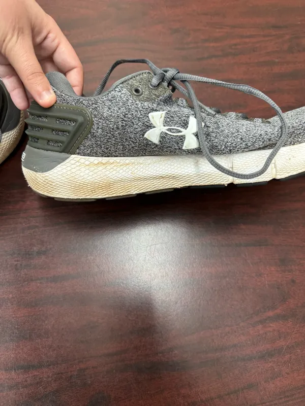Under Armour Mens Grey Charged Rogue Tennis Shoes Size 11 - Image 4