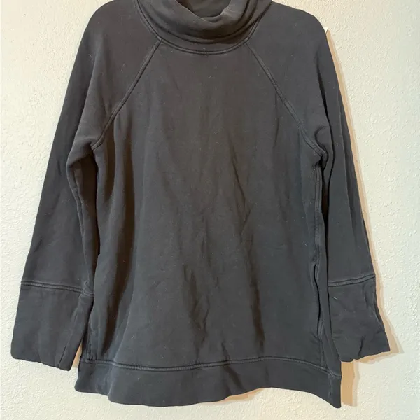Saint & Sofia Cosy Rollneck Elegant Black Cowl Neck Sweater Size 14 - Image 3