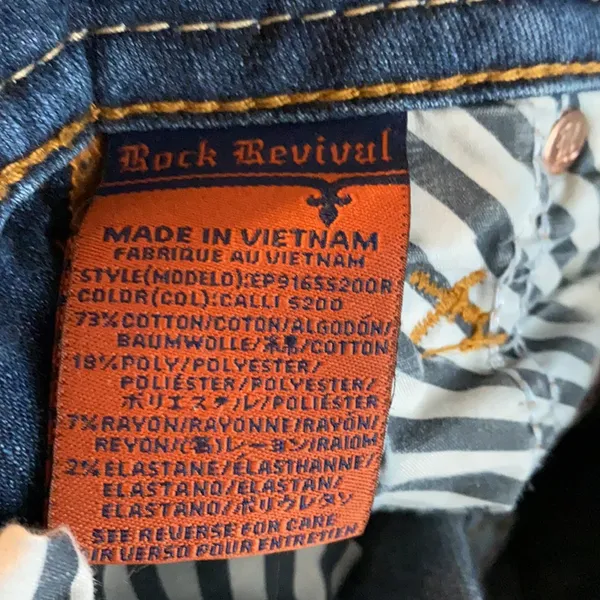 Dark Wash Rock Revival Calli Jeans - Image 9