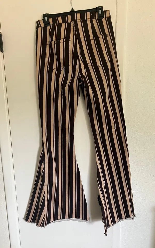 Shyanne Striped Flare Jeans - Image 2