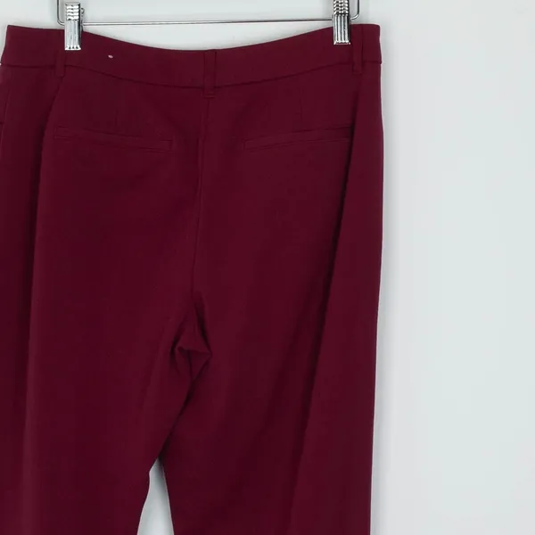 Maurices Womens Straight Leg Career Dress Pants Size 5/6 Red‎ Corpcore Office - Image 6