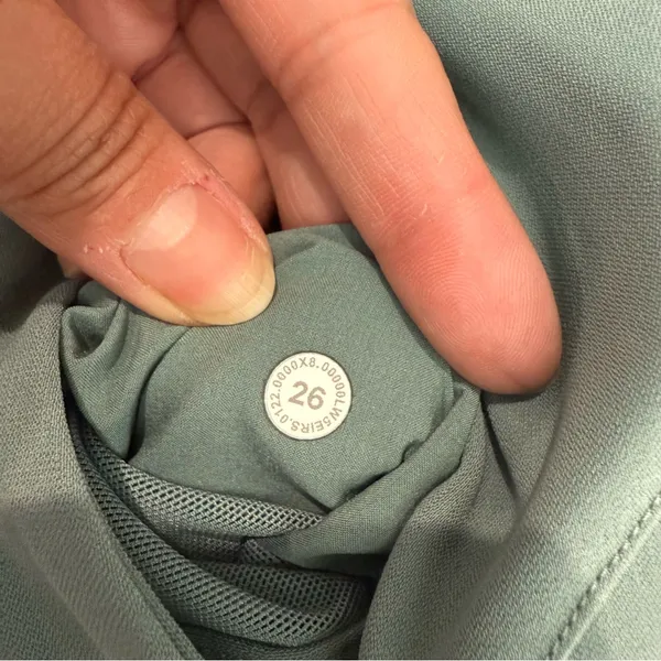 Lululemon‎ Dynamic Days Pant Travel Woven Tidewater Teal Size 26 Athleisure - Image 8
