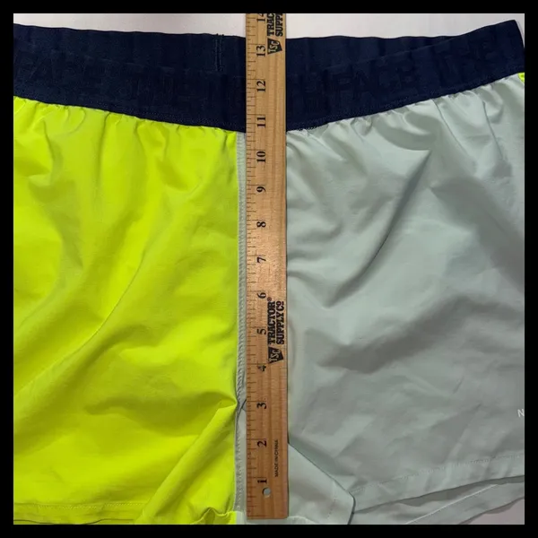 The‎ North Face Running Shorts Womens XL Yellow Blue Colorblock Athletic Hike - Image 6